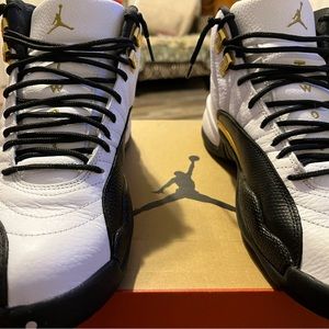 Air Jordan 12 Retro. Black and white. Excellent condition. Size 10.5